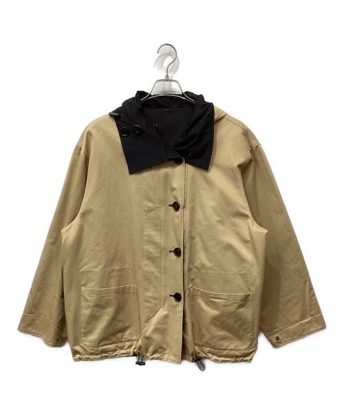 MARNI（マルニ）MARNI (マルニ) リバーシブルフーデッドジャケット ベージュ×ブラック サイズ:Sの古着・服飾アイテム