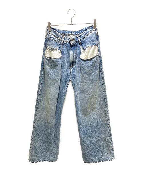 Maison Margiela（メゾンマルジェラ）Maison Margiela (メゾンマルジェラ) コントラストポケット ストレートジーンズ インディゴ サイズ:38の古着・服飾アイテム