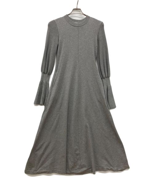 UN3D.（アンスリード）UN3D. (アンスリード) スリットスリーブニットワンピース グレー サイズ:38の古着・服飾アイテム
