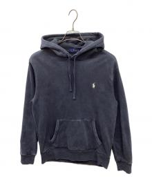POLO RALPH LAUREN（ポロ・ラルフローレン）の古着「POLO RALPH LAUREN　ポロラルフローレン　ループバックフリースフーディ　プルオーバーパーカー」｜ネイビー