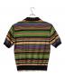 CABAN (キャバン) コットン マルチボーダー ポロプルオーバー グリーン サイズ:M：15000円