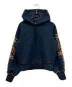 LOKITHO×STUDIOUSロキト×ステュディオス）の古着「コードエンブロイダリーフーディ」｜ネイビー
