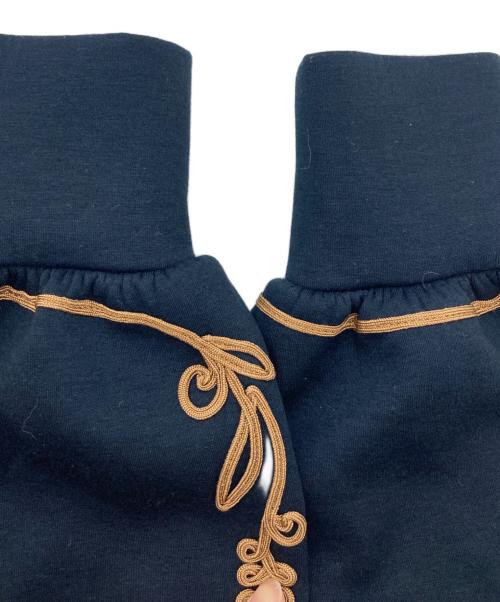 LOKITHO（ロキト）LOKITHO (ロキト) STUDIOUS (ステュディオス) コードエンブロイダリーフーディ ネイビー サイズ:2の古着・服飾アイテム