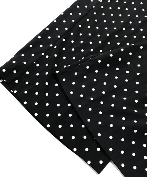 DOUDOU（ドゥドゥ）DOUDOU (ドゥドゥ) ドットタックワイドパンツ ブラック サイズ:F 未使用品の古着・服飾アイテム