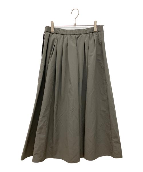 23区（ニジュウサンク）23区 (ニジュウサンク) ハイマルチタフタ タックスカート　ロングスカート オリーブ サイズ:40 未使用品の古着・服飾アイテム