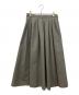 23区（ニジュウサンク）の古着「ハイマルチタフタ タックスカート　ロングスカート」｜オリーブ