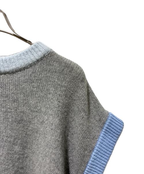 MARNI（マルニ）MARNI (マルニ) カラーブロックノースリーブニット グレー サイズ:38の古着・服飾アイテム