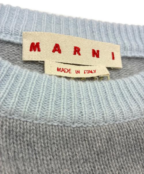 MARNI（マルニ）MARNI (マルニ) カラーブロックノースリーブニット グレー サイズ:38の古着・服飾アイテム