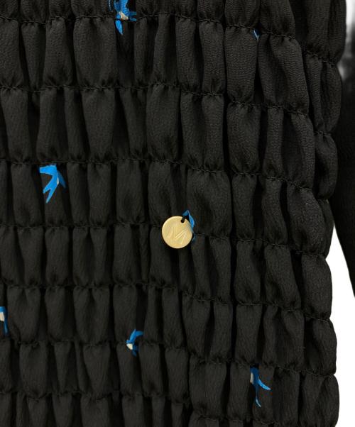 MUVEIL（ミュベール）MUVEIL (ミュベール) ツバメプリントワンピース ブラック サイズ:36の古着・服飾アイテム