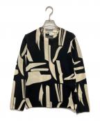 COMME des GARCONSコムデギャルソン）の古着「総柄ニット」｜ブラック