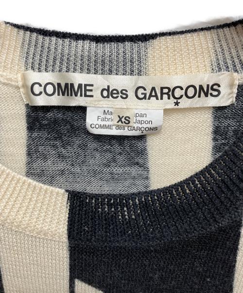 COMME des GARCONS（コムデギャルソン）COMME des GARCONS (コムデギャルソン) 総柄ニット ブラック サイズ:XSの古着・服飾アイテム