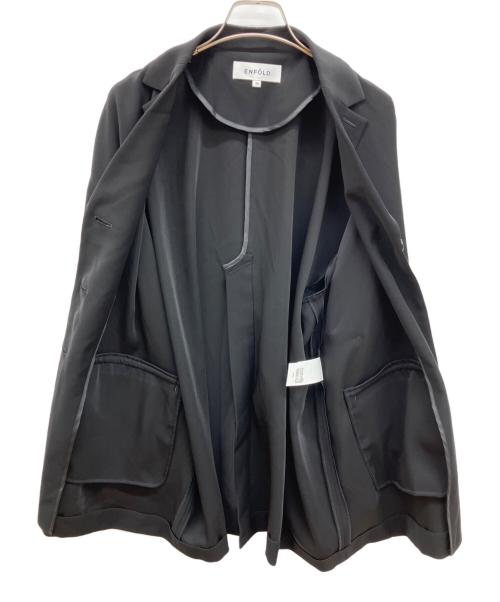 ENFOLD（エンフォルド）ENFOLD (エンフォルド) ワイドBOXジャケット ブラック サイズ:36の古着・服飾アイテム