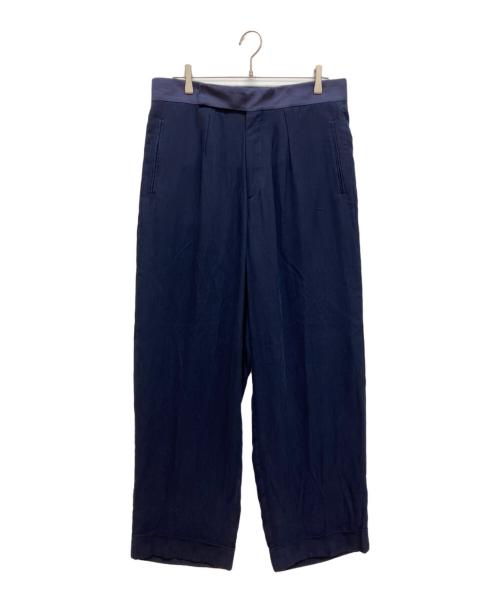 GIORGIO ARMANI（ジョルジョアルマーニ）GIORGIO ARMANI (ジョルジョアルマーニ) ワイドスラックス ネイビー サイズ:50の古着・服飾アイテム