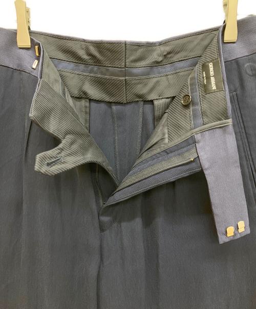 GIORGIO ARMANI（ジョルジョアルマーニ）GIORGIO ARMANI (ジョルジョアルマーニ) ワイドスラックス ネイビー サイズ:50の古着・服飾アイテム