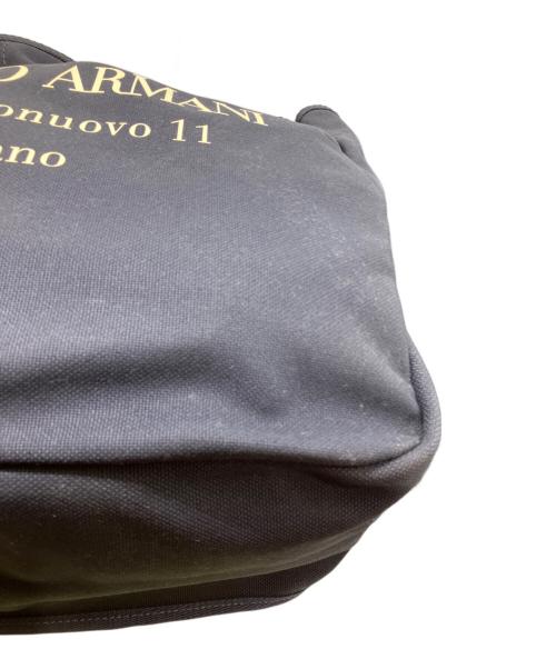 GIORGIO ARMANI（ジョルジオアルマーニ）GIORGIO ARMANI (ジョルジオアルマーニ) キャンバストートバッグ ネイビーの古着・服飾アイテム