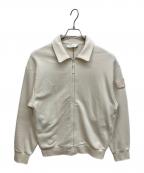 STONE ISLANDストーンアイランド）の古着「GHOST PIECE FULL ZIP SWEAT SHIRT」｜アイボリー