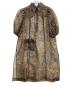 GANNI（ガニー）の古着「Tiger-Print Organza Dress」｜ブラウン