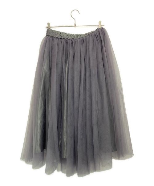 noir kei ninomiya（ノワール ケイ ニノミヤ）noir kei ninomiya (ノワール ケイ ニノミヤ) Nylon Tulle Skirt グレー サイズ:S 未使用品の古着・服飾アイテム
