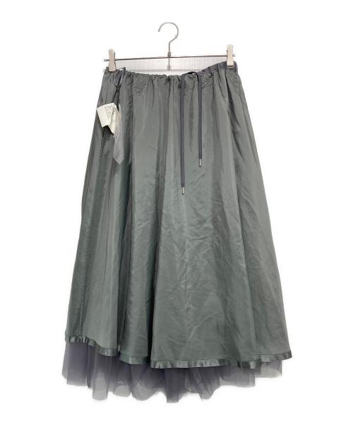 noir kei ninomiya（ノワール ケイ ニノミヤ）noir kei ninomiya (ノワール ケイ ニノミヤ) Nylon Tulle Skirt グレー サイズ:S 未使用品の古着・服飾アイテム