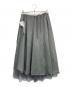 中古・古着 noir kei ninomiya (ノワール ケイ ニノミヤ) Nylon Tulle Skirt グレー サイズ:S 未使用品：29000円