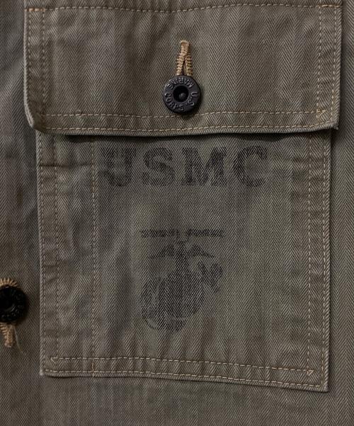 BUZZ RICKSON'S（バズリクソンズ）BUZZ RICKSON'S (バズリクソンズ) M-1944 UTILITY JACKET HAND PAINT カーキ サイズ:36の古着・服飾アイテム