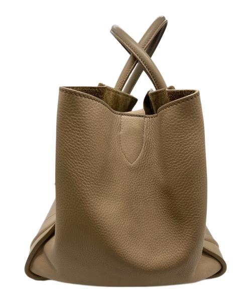 CELINE（セリーヌ）CELINE (セリーヌ) レザートートバッグ グレージュの古着・服飾アイテム