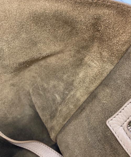 CELINE（セリーヌ）CELINE (セリーヌ) レザートートバッグ グレージュの古着・服飾アイテム
