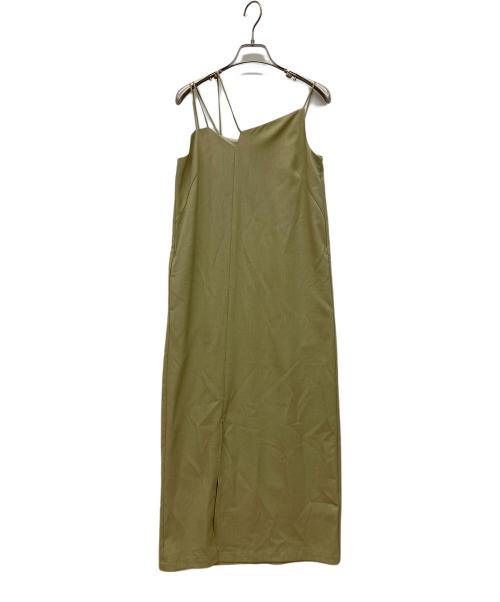 JOSE MOON（ジョゼムーン）JOSE MOON (ジョゼムーン) RAMDOM STRAP CAMISOLE DRESS カーキ サイズ:Fの古着・服飾アイテム