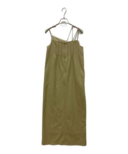 JOSE MOON（ジョゼムーン）JOSE MOON (ジョゼムーン) RAMDOM STRAP CAMISOLE DRESS カーキ サイズ:Fの古着・服飾アイテム