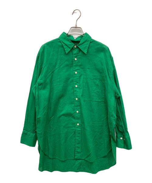 Spick and Span（スピック＆スパン）Spick and Span (スピック＆スパン) コットンリネンルーズシャツ グリーン サイズ:FREEの古着・服飾アイテム