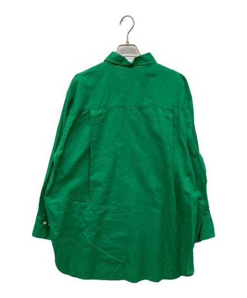 Spick and Span（スピック＆スパン）Spick and Span (スピック＆スパン) コットンリネンルーズシャツ グリーン サイズ:FREEの古着・服飾アイテム