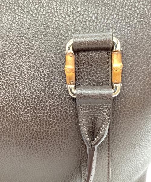 GUCCI（グッチ）GUCCI (グッチ) 2WAYバッグ ブラウンの古着・服飾アイテム