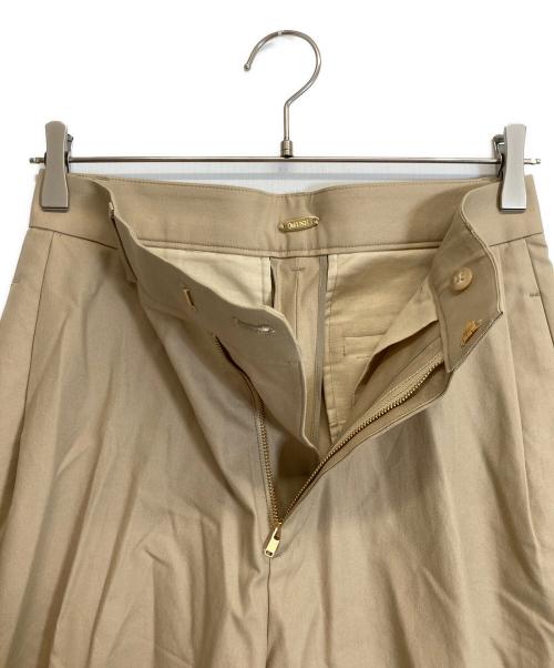 MUSE de Deuxieme Classe（ミューズ ドゥーズィエム クラス）MUSE de Deuxieme Classe (ミューズ ドゥーズィエム クラス) TUCK CHINO ワイドパンツ ベージュ サイズ:36の古着・服飾アイテム