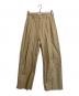 MUSE de Deuxieme Classe（ミューズ ドゥーズィエム クラス）の古着「TUCK CHINO ワイドパンツ」｜ベージュ