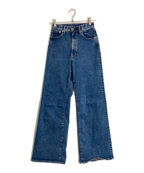 GOOD GRIEF!（グッドグリーフ）GOOD GRIEF! (グッドグリーフ) Damaged Hem Wide Leg Denim インディゴ サイズ:Sの古着・服飾アイテム