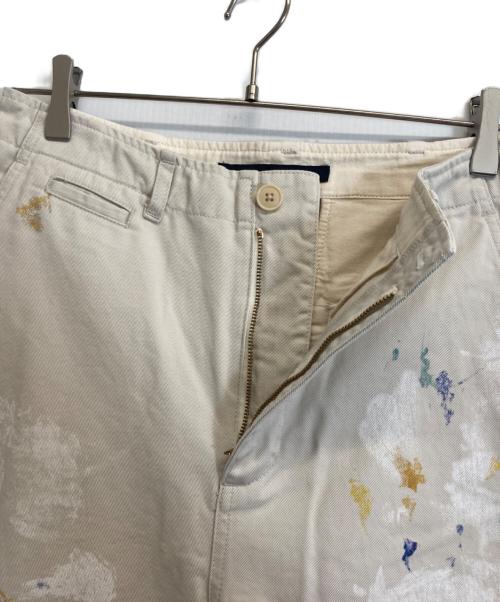 FRAMeWORK（フレームワーク）FRAMeWORK (フレームワーク) PAINT ON CHINO パンツ ベージュ サイズ:38の古着・服飾アイテム