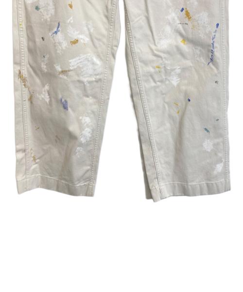 FRAMeWORK（フレームワーク）FRAMeWORK (フレームワーク) PAINT ON CHINO パンツ ベージュ サイズ:38の古着・服飾アイテム
