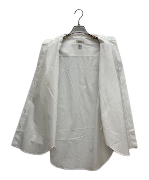 journal standard L'essage（ジャーナルスタンダード レサージュ）journal standard L'essage (ジャーナルスタンダード レサージュ) THOMAS MASON (トーマスメイソン) スタンドカラーシャツ ホワイト サイズ:Freeの古着・服飾アイテム