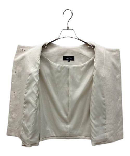 UNTITLED（アンタイトル）UNTITLED (アンタイトル) ルージュブッチャーノーカラージャケット アイボリー サイズ:44の古着・服飾アイテム