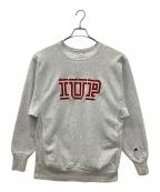 Champion REVERSE WEAVEチャンピオン リバース ウィーブ）の古着「カレッジロゴ刺繍スウェット」｜グレー