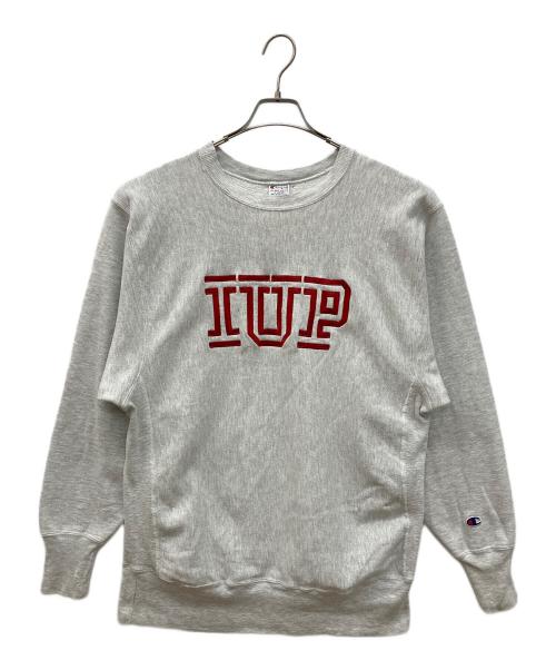 Champion REVERSE WEAVE（チャンピオン リバース ウィーブ）Champion REVERSE WEAVE (チャンピオン リバース ウィーブ) カレッジロゴ刺繍スウェット グレー サイズ:XLの古着・服飾アイテム