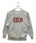 Champion REVERSE WEAVE（チャンピオン リバース ウィーブ）の古着「カレッジロゴ刺繍スウェット」｜グレー