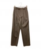 EVERYDAY I LIKE.エヴリデイ アイ ライク）の古着「タックパンツ」｜ブラウン