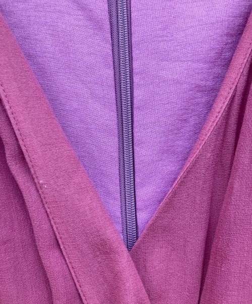 efla（エフラ）efla (エフラ) コットンティアードボリュームワンピース ピンク サイズ:Ｓの古着・服飾アイテム