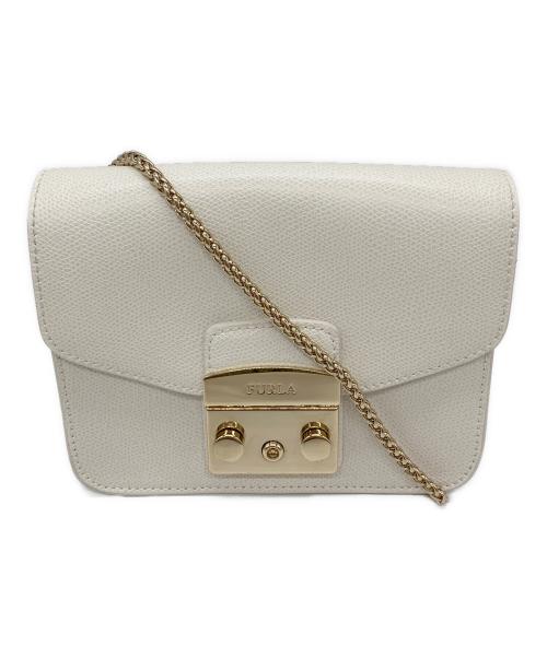 FURLA（フルラ）FURLA (フルラ) チェーンショルダーバッグ アイボリーの古着・服飾アイテム