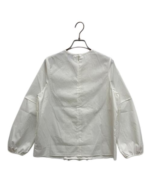 UNITED ARROWS（ユナイテッドアローズ）UNITED ARROWS (ユナイテッドアローズ) リッチフリル ブラウス ホワイト サイズ:FREEの古着・服飾アイテム