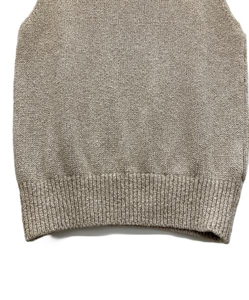 MUSE de Deuxieme Classe（ミューズ ドゥーズィエム クラス）MUSE de Deuxieme Classe (ミューズ ドゥーズィエム クラス) Lily Linen タートルネック ノースリーブ ベージュ サイズ:FREEの古着・服飾アイテム