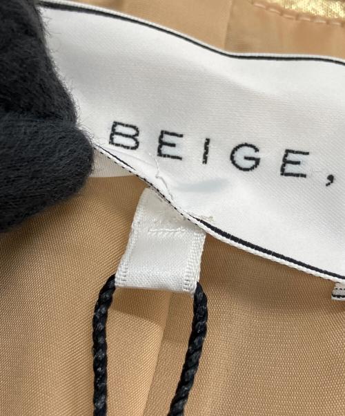 BEIGE（ベイジ）BEIGE (ベイジ) ノーカラーラムレザージャケット ベージュ サイズ:4の古着・服飾アイテム