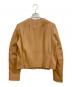 BEIGE (ベイジ) ノーカラーラムレザージャケット ベージュ サイズ:4：16000円