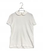 tricot COMME des GARCONSトリココムデギャルソン）の古着「ラウンドカラーカットソー」｜ホワイト